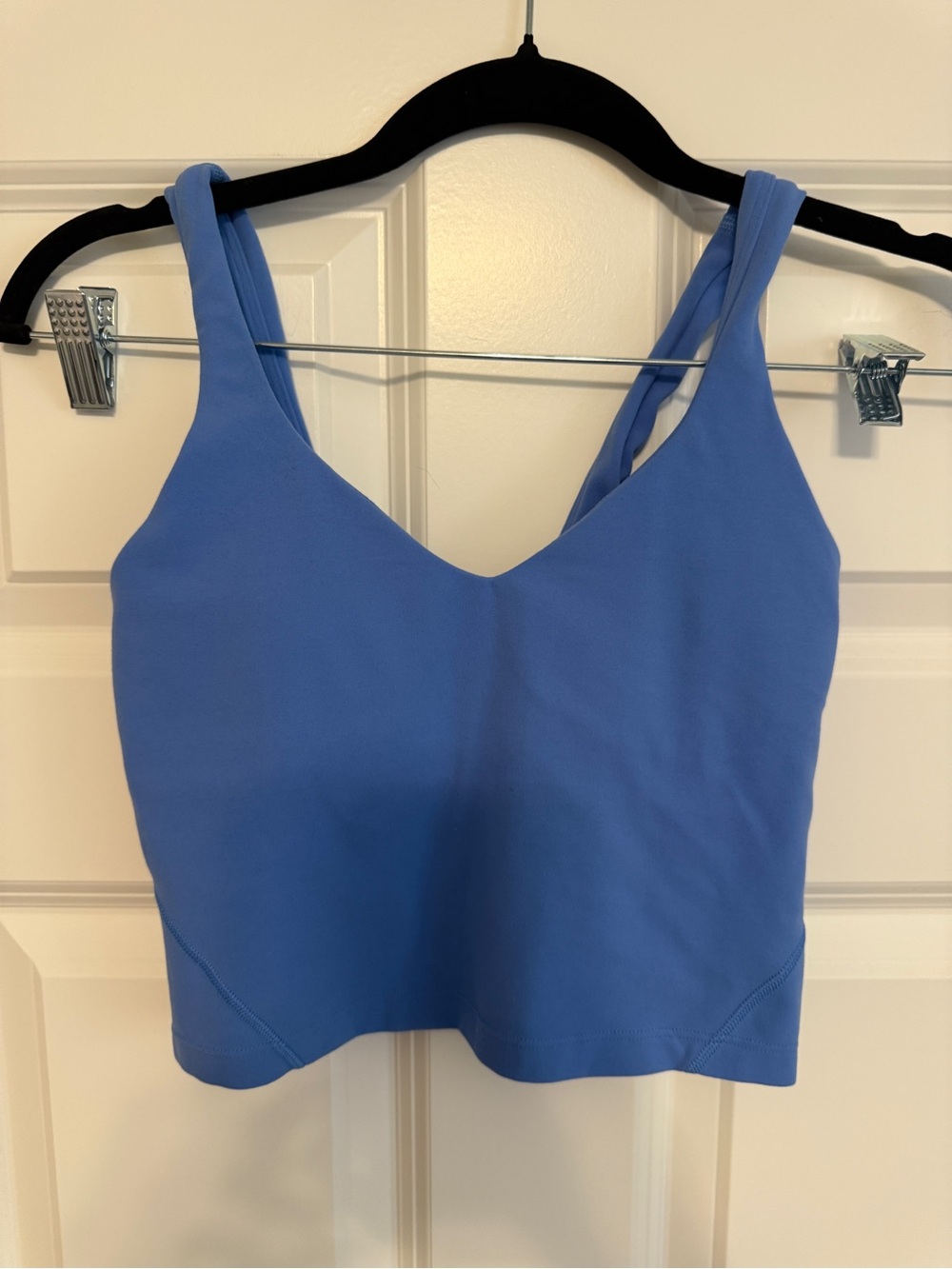 lululemon athletica V-Neck Crop Sports Bra — Periwinkle